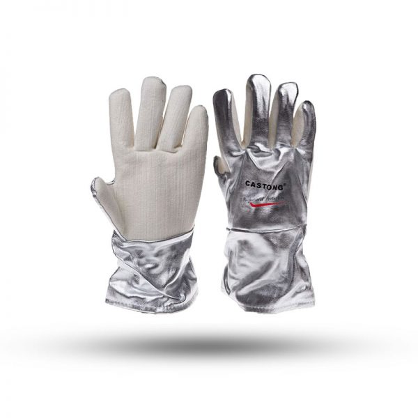 ALUMINIUM HEAT RESISTANT GLOVES 400 DEGREE