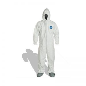 DUPONT TYVEK COVERALLS DISPOSABLE WHITE