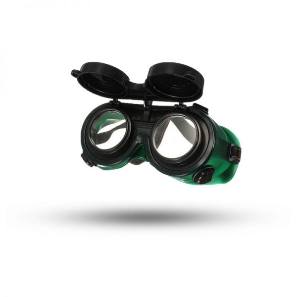 FULL COVER WELDING GOGGLES FLIP UP GREEN (CHN)