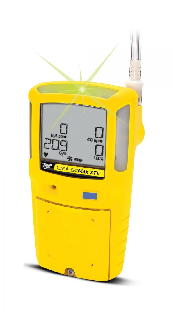 BW GASALERT MAX XT II LEL(F) O2 H2S CO GAS DETECTOR