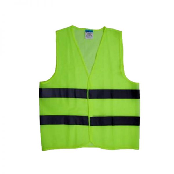 SAFETY REFLECTIVE VEST SAFE-STEP 100GSM 2LINE ECOVEST YELLOW