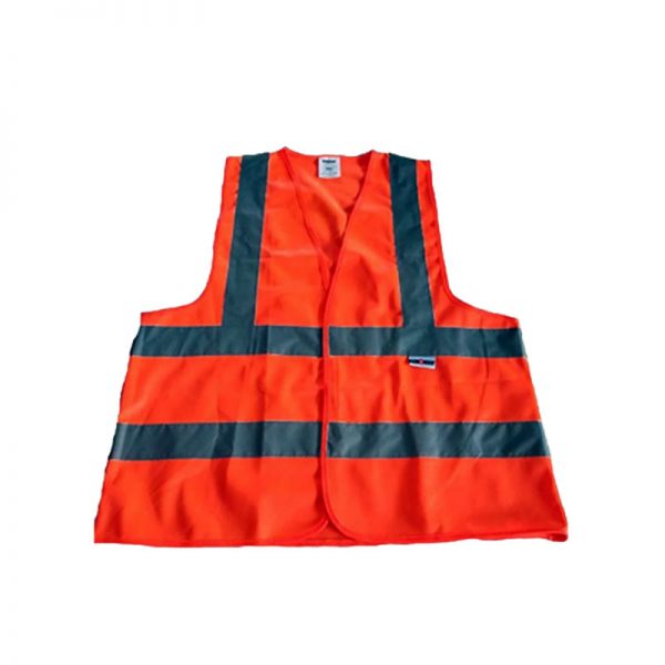 SAFETY REFLECTIVE VEST SAFE-STEP 120GSM 4LINE (LUMOS) ORANGE