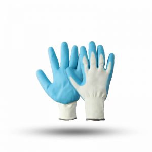 WHITE POLY 13G LIGHT NITRILE FOAM GLOVES